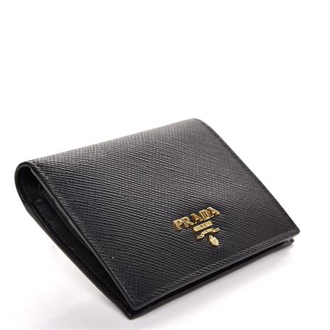 prada bi fold tab wallet|Prada black wallet price.